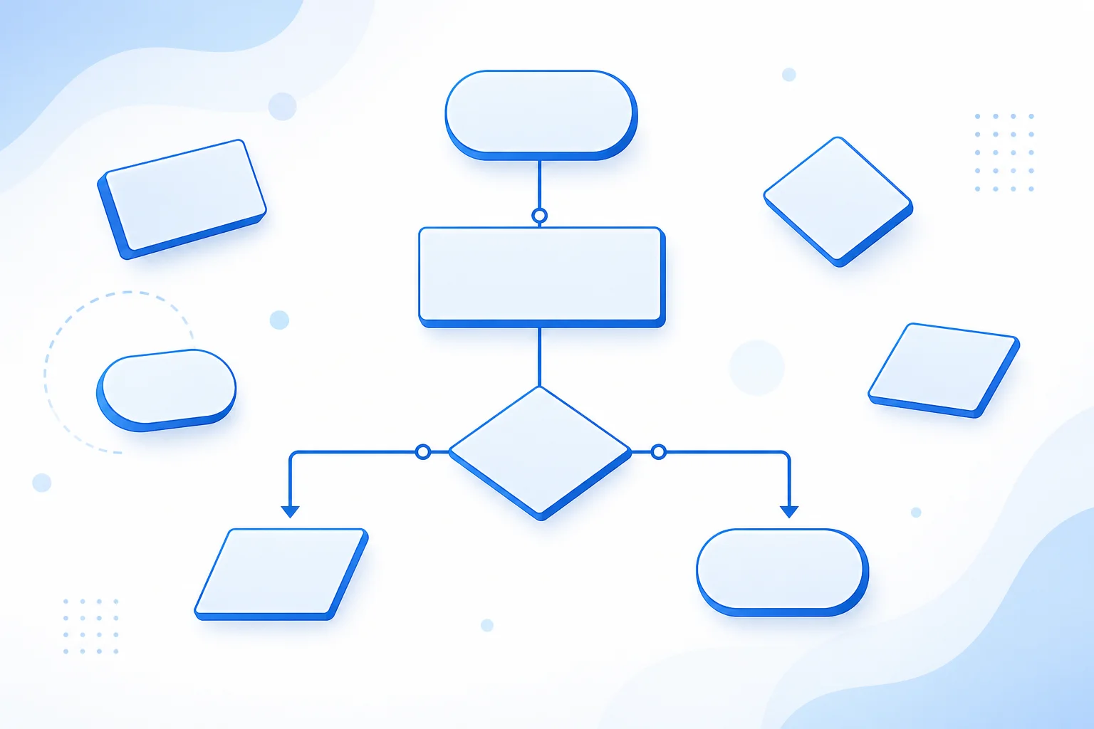 Standard flowchart symbols available in the free flow chart maker