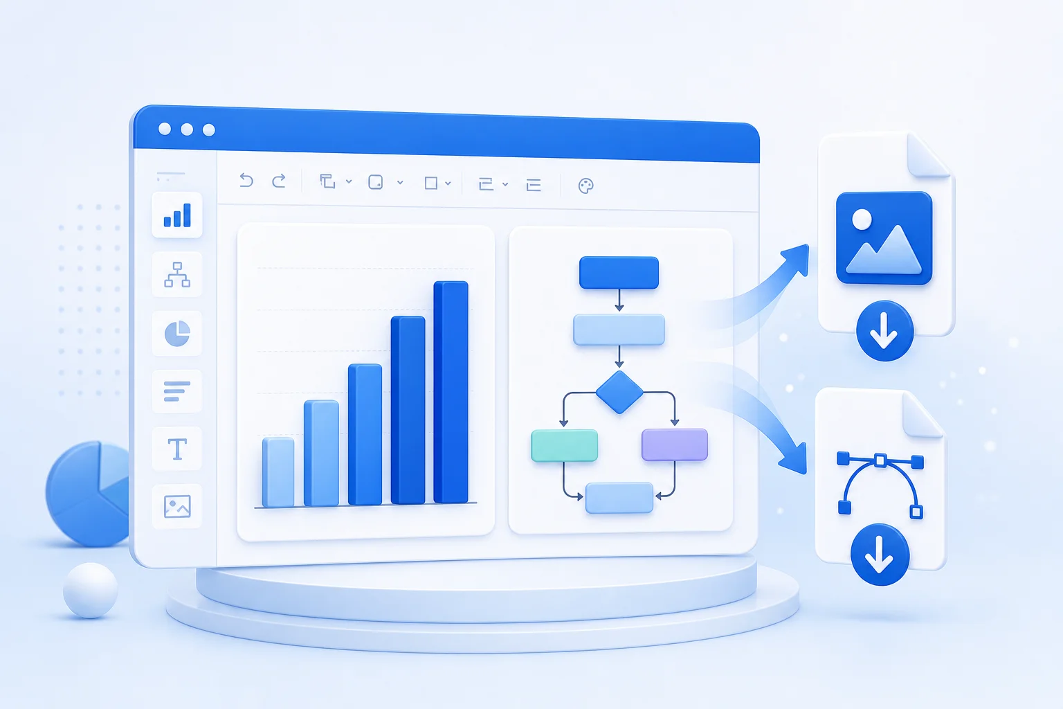 Export chart as PNG or SVG from the free chart maker online