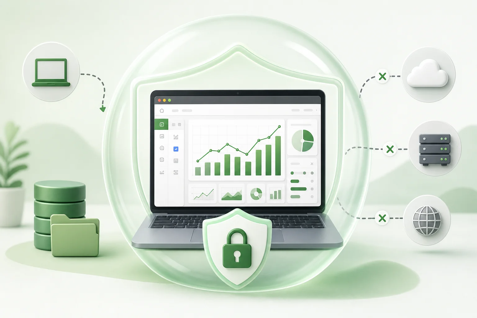 Privacy-first free chart maker online processing